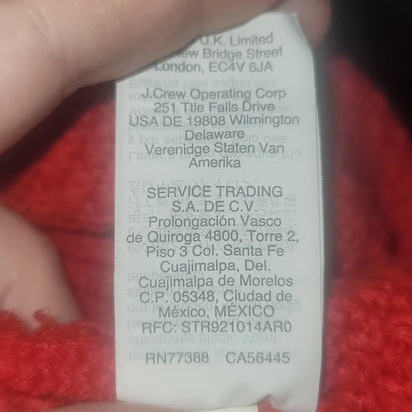 Madewell copenhagen cable sweater vibrant red xs - Picture 6 of 13